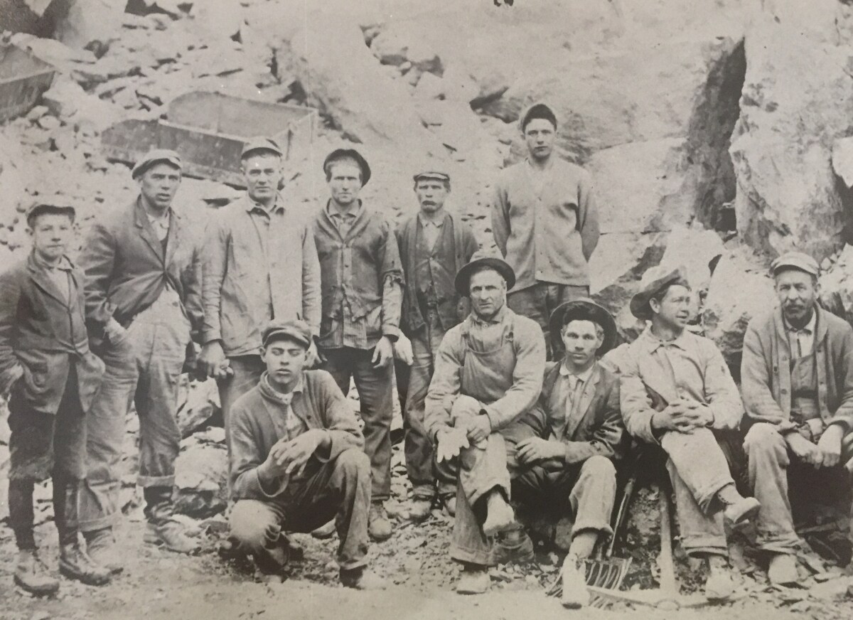 Early miners at Charmian Plant.